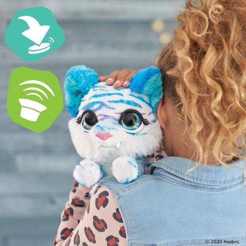  [아마존베스트]FurReal friends furReal North The Sabertooth Kitty Interactive Plush Pet Toy, 35+ Sound & Motion Combinations, Ages 4 and Up