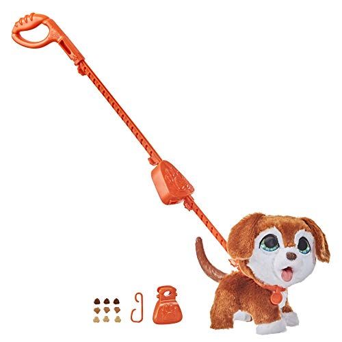  [아마존베스트]FurReal friends furReal Poopalots Big Wags Interactive Pet Toy, Connectible Leash System, Ages 4 and Up