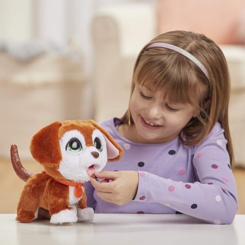  [아마존베스트]FurReal friends furReal Poopalots Big Wags Interactive Pet Toy, Connectible Leash System, Ages 4 and Up