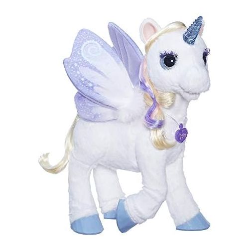  FurReal furReal StarLily, My Magical Unicorn Interactive Plush Pet Toy, Light-up Horn, Ages 4 and Up(Amazon Exclusive)