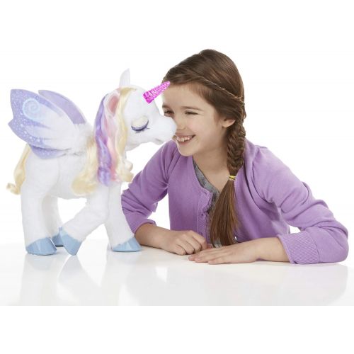  FurReal furReal StarLily, My Magical Unicorn Interactive Plush Pet Toy, Light-up Horn, Ages 4 and Up(Amazon Exclusive)