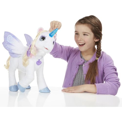  FurReal furReal StarLily, My Magical Unicorn Interactive Plush Pet Toy, Light-up Horn, Ages 4 and Up(Amazon Exclusive)