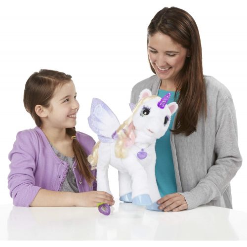  FurReal furReal StarLily, My Magical Unicorn Interactive Plush Pet Toy, Light-up Horn, Ages 4 and Up(Amazon Exclusive)