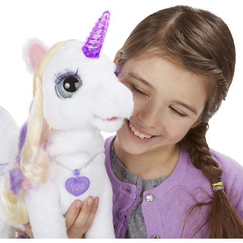  FurReal furReal StarLily, My Magical Unicorn Interactive Plush Pet Toy, Light-up Horn, Ages 4 and Up(Amazon Exclusive)