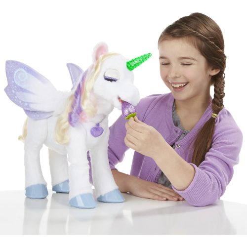  FurReal furReal StarLily, My Magical Unicorn Interactive Plush Pet Toy, Light-up Horn, Ages 4 and Up(Amazon Exclusive)