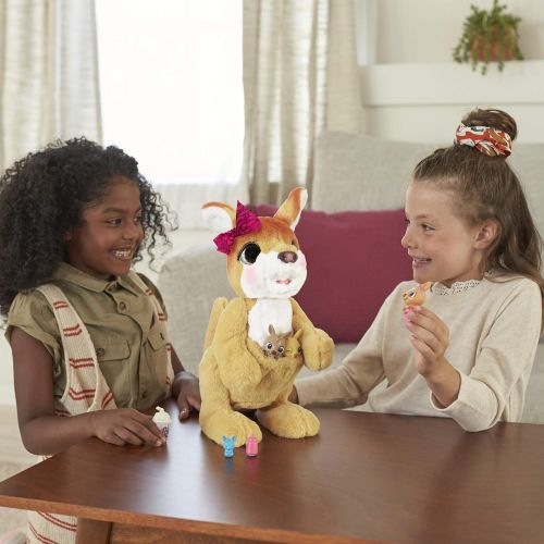  [아마존베스트]FurReal friends furReal Mama Josie The Kangaroo Interactive Pet Toy, 70+ Sounds & Reactions, Ages 4 & Up