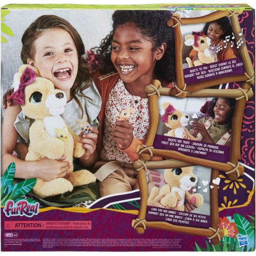  [아마존베스트]FurReal friends furReal Mama Josie The Kangaroo Interactive Pet Toy, 70+ Sounds & Reactions, Ages 4 & Up