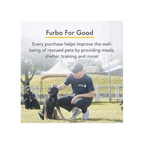  Furbo 360° Dog Camera: Treats, Safety & Peace of Mind | Rotating 360° Dog Tracking & Treat Toss, Color Night Vision, 1080p HD, 2-Way Audio, Barking Alerts, Designed for Dogs | Pet Camera w/Phone App