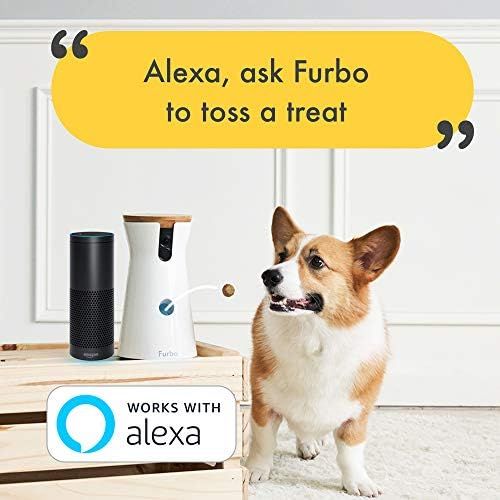  [아마존핫딜][아마존 핫딜] Furbo Dog Camera: Treat Tossing, Full HD Wifi Pet Camera and 2-Way Audio, Designed for Dogs, Compatible with Alexa (As Seen On Ellen)