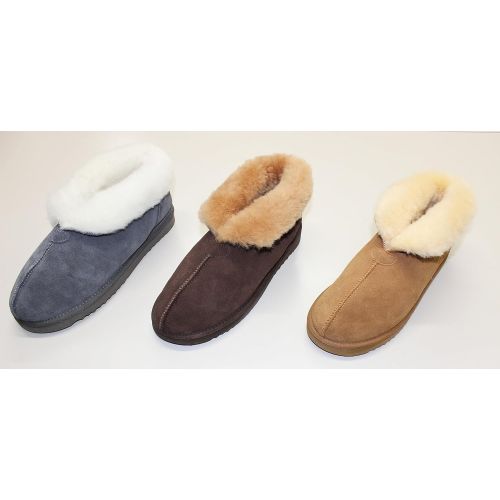  Furfurmouton Mens Slippers Booties Australian Sheepskin E809