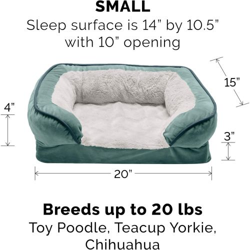  Furhaven Pet Dog Bed | Sofa-Style Couch Pet Bed for Dogs & Cats - Available in Multiple Colors & Styles