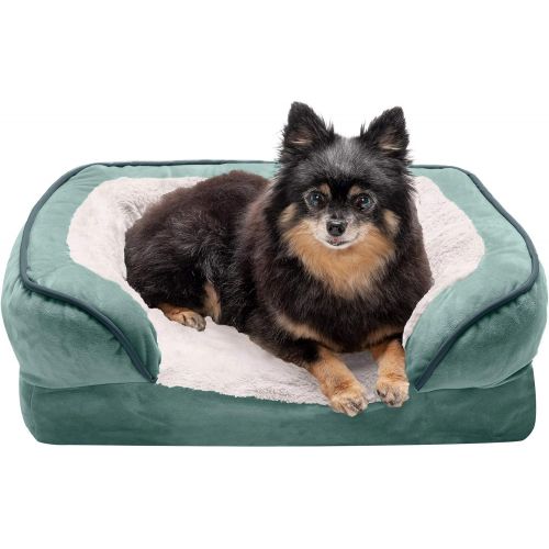  Furhaven Pet Dog Bed | Sofa-Style Couch Pet Bed for Dogs & Cats - Available in Multiple Colors & Styles