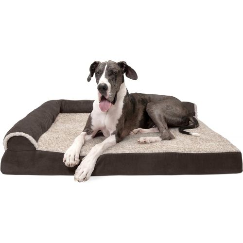  Furhaven Pet Dog Bed | Sofa-Style Couch Pet Bed for Dogs & Cats - Available in Multiple Colors & Styles