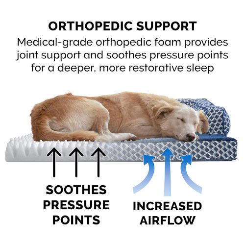  Furhaven Pet Dog Bed | Orthopedic Faux Fur