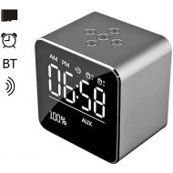 Wireless Alarm Clock Speaker, FuriGer Aluminum Bluetooth Portable Mini Deep Bass Stereo Sound Smart...