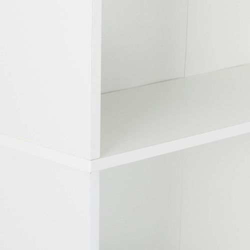  FURINNO JAYA Simply Home 5-Shelf Bookcase, 5-Tier, White