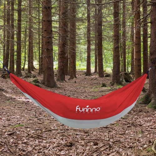  Furinno Laptop FH16097GY/BL Portable Durable Lightweight Hammock, grey / red