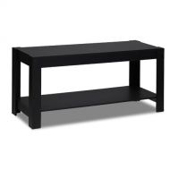 Furinno 12125BK Parsons Entertainment Center Television Stand/Coffee Table, Black