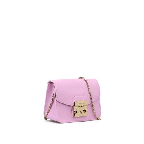 훌라 Furla Metropolis pink leather clutch