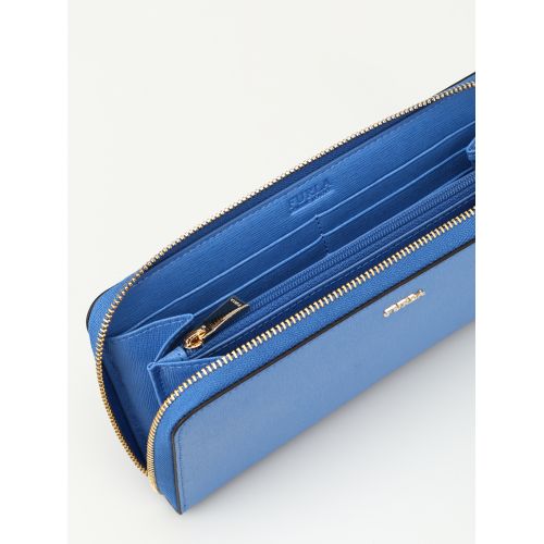 훌라 Furla Babylon XL blue zip-around wallet