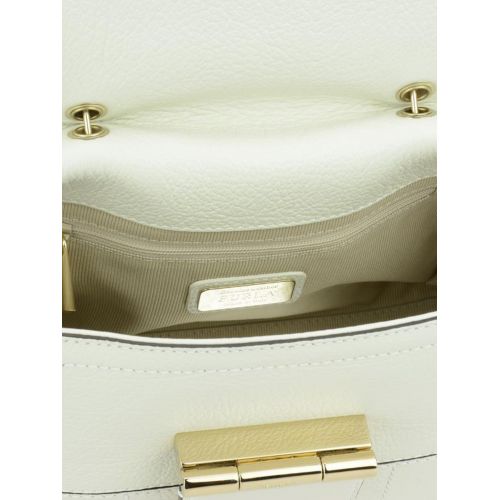 훌라 Furla Artesia white grained leather bag