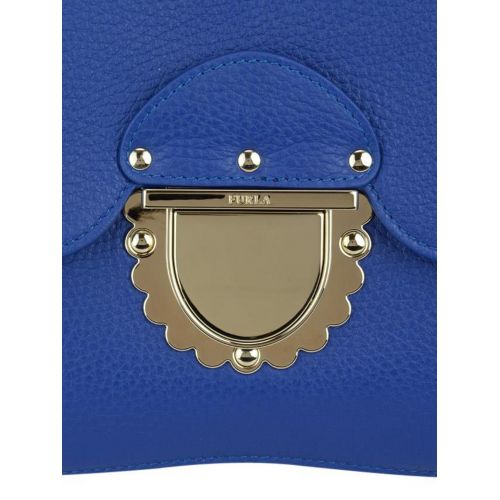 훌라 Furla Ducale blue leather small crossbody