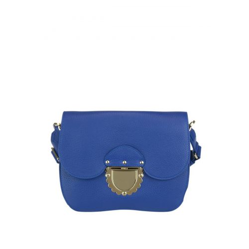 훌라 Furla Ducale blue leather small crossbody