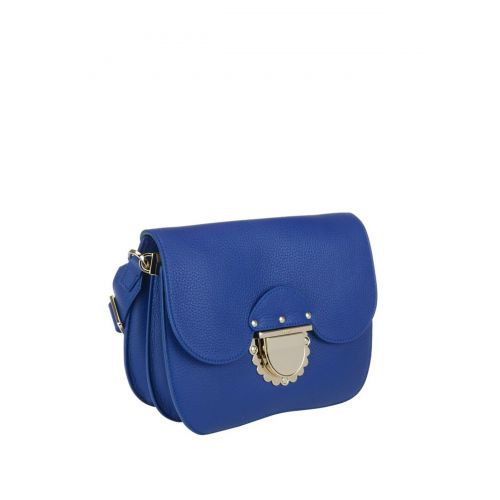 훌라 Furla Ducale blue leather small crossbody