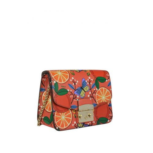 훌라 Furla Metropolis S mango fruit print bag