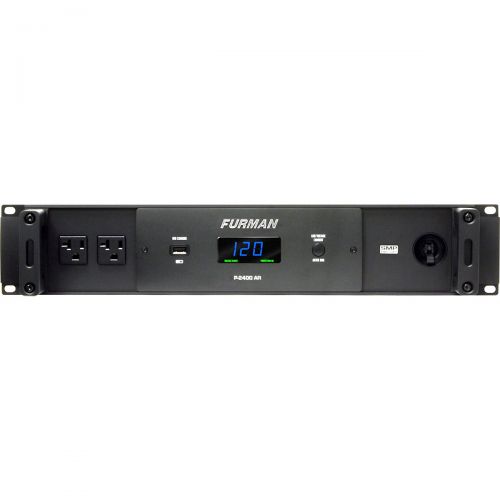  Furman},description:The Furman 20 amp P-2400 AR power conditioner and voltage regulator delivers a stable 120 volts of AC power to protect audio equipment from problems caused by A