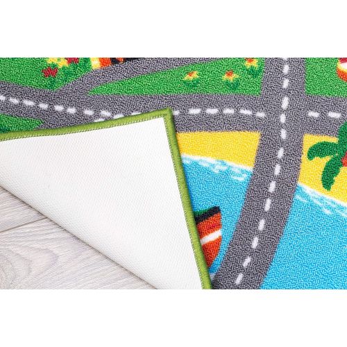  Furnish my Place City Street Map Children Learning Carpet Play Carpet Kids Rugs Boy Girl Nursery Bedroom Playroom Classrooms Play Mat Childrens Area Rug by furnishmyplace