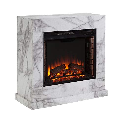  Furniture HotSpot Dendale Faux Marble Fireplace