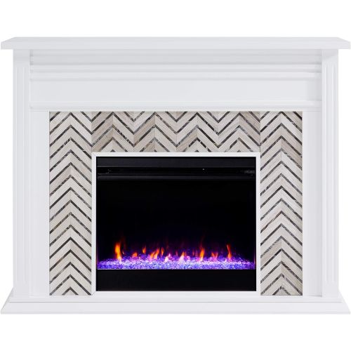  Furniture HotSpot Hebbington Tiled Marble Fireplace