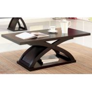 Furniture of America CM4641C Arkley Espresso Rectangular Coffee Tables