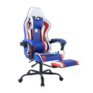 FurnitureR Gaming Chair Ergonomic Computer Desk Chairs High-Back Racing Chair Swivel Office Chairs with Footrest (SUMUE A)