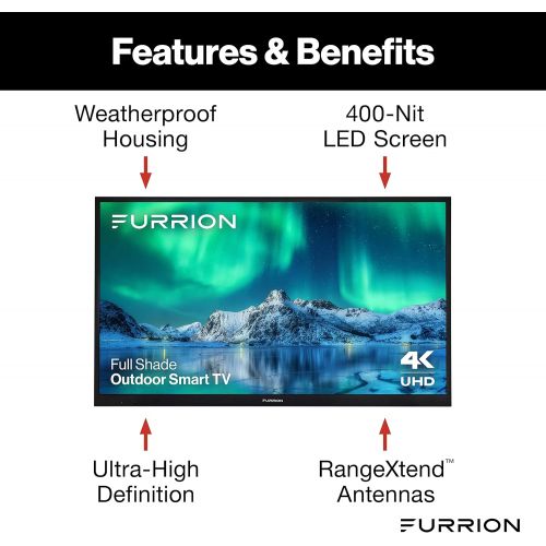  Furrion Aurora Full-Shade 4K LED Outdoor Smart TV - 55