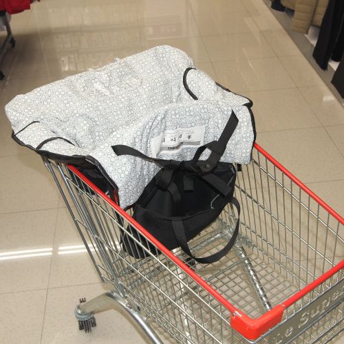  [아마존베스트]FushoP High Chair Cover for baby, Fushop 2-in-1 baby Waterproof shopping cart cover, Grocery Cart Cover with...