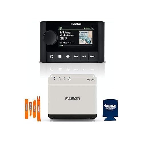  Fusion MS-WB670 Apollo Marine Entertainment Hideaway System with MS-ERX400 Ethernet Wired Remote