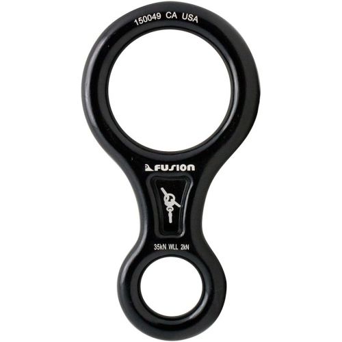  [아마존베스트]Fusion Climb Aluminum Figure 8 Descender Rigging Plate Black Heavy Duty