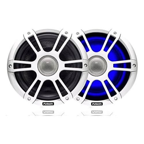  [아마존베스트]-Service-Informationen Fusion SG-CL65SPC 6.5 Inch Marine Speaker with LED and Chrome Grill