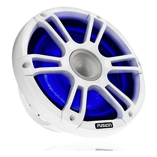  [아마존베스트]-Service-Informationen Fusion SG-CL65SPC 6.5 Inch Marine Speaker with LED and Chrome Grill