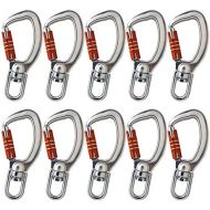 [아마존베스트]Fusion Climb Liberty Aluminum Swivel Triple Lock True Captive Eye Carabiner