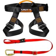 [아마존베스트]Fusion Climb Pro Backyard Zip Line Kit Harness Lanyard Bundle FK-A-HL-01