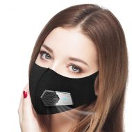Fuster Smart Electric Mask, Mini Portable Air Purifier, Anti Pollution Mask Military Grade N95 Washable Respirator with Adjustable Straps for Exhaust Gas/Pollen Allergy / PM2.5/Running/Ou