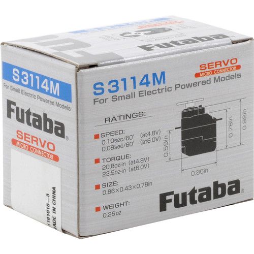  Futaba S3114MAnalog Micro Airplane Servo