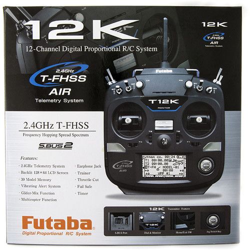  Futaba T-FHSS Air 2.4 GHz System with 12K Transmitter & R3001SB Receiver