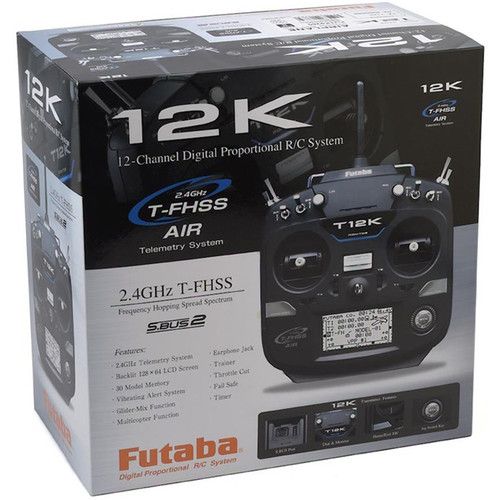  Futaba 12K Transmitter Airplane Radio System with R3008SB Receiver