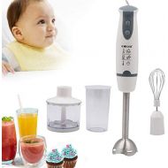 Futchoy 4 in 1 hand blender set, 800 W hand blender with mixing cup and whisk, chopper, ergonomic handle for speed control