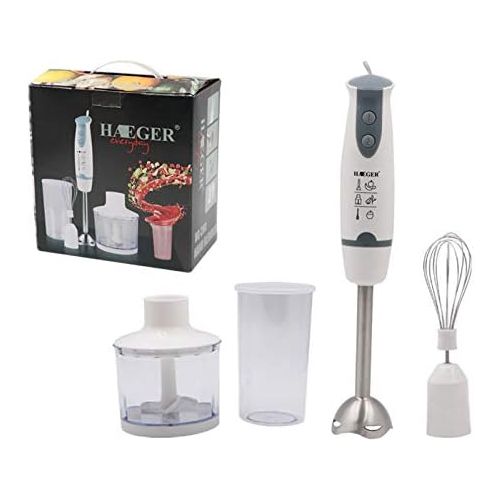  Futchoy 4 in 1 hand blender set, 800 W hand blender with mixing cup and whisk, chopper, ergonomic handle for speed control