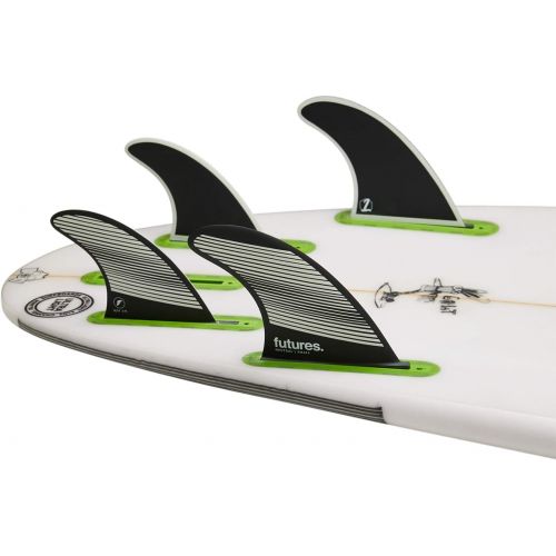  Future Fins Futures F4 Legacy Quad Fin Set Gray/Black